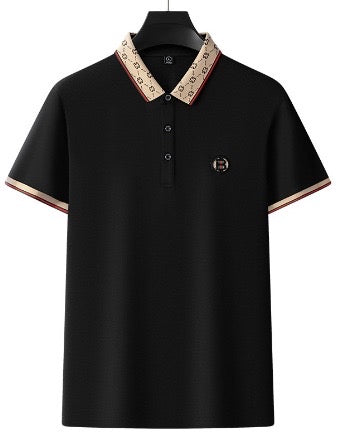 Camiseta Casual Tipo Polo C004 - Negro