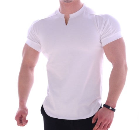 Camiseta Cuello V C009 - Blanca