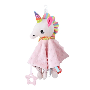 Edredon para Jugar bebe /  B83 Blanco-Rosa Unicornio