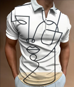 Camisa Zipper Tipo Polo - BL11