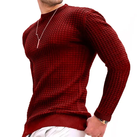 Camisa manga larga S006/ Algodon Rojo