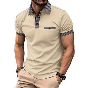 Camisa casual tipo polo/ R49 - Beige