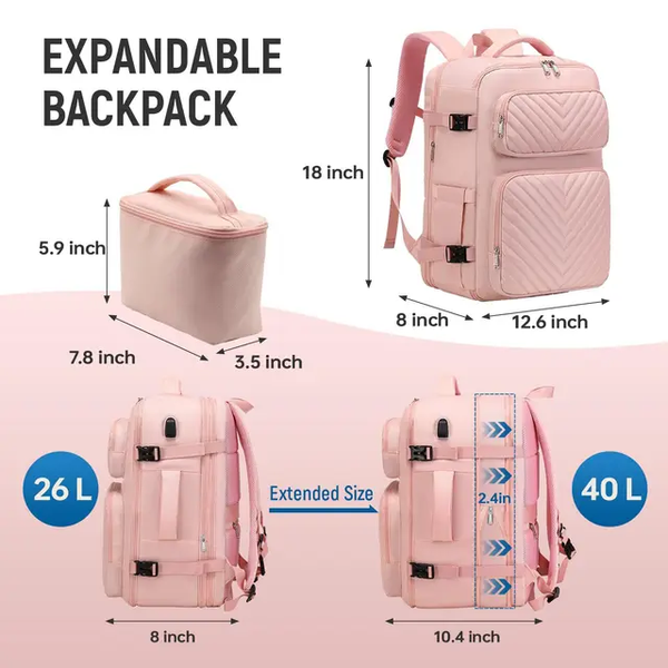 Mochila de Equipaje / Rosa DF02