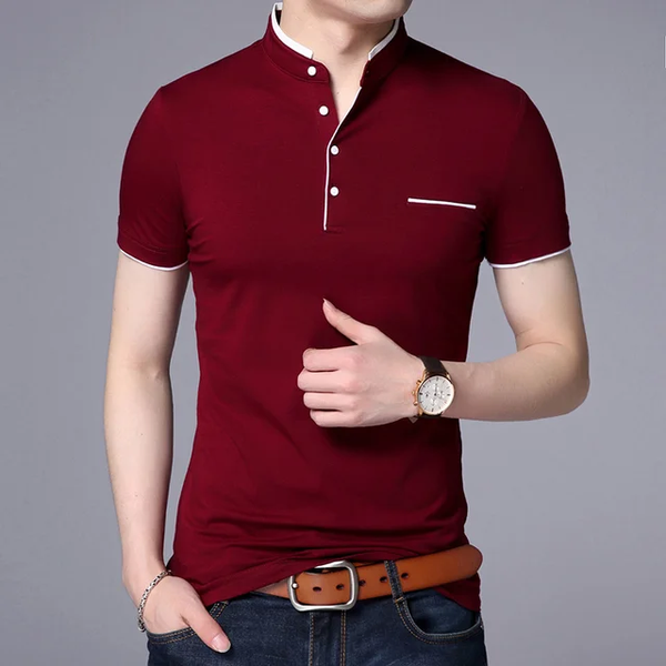 Camisa Casual  /Rojo Vino N08