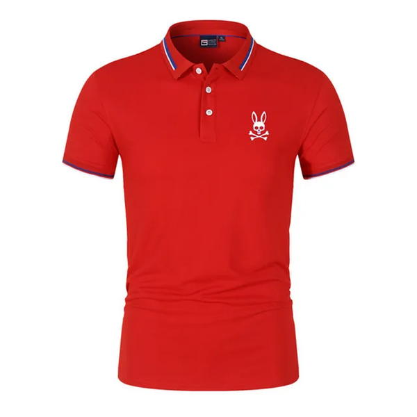 Camisa Psycho Bunny Tipo Polo  /Rojo N11