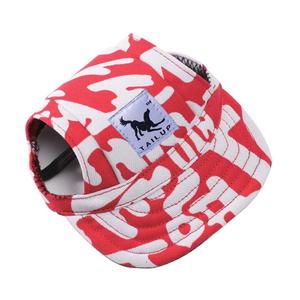 Gorra para Perro/Rojo-Blanco RA11