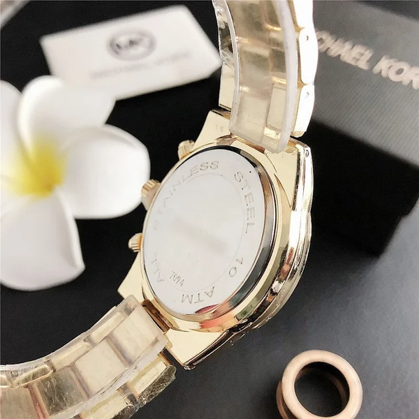 Reloj MK para dama / Plateado - Rosa DM04