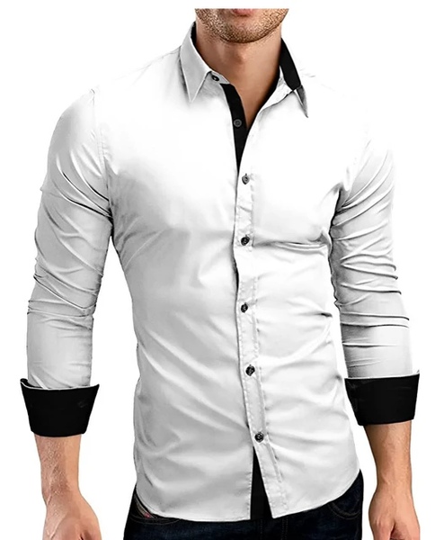 Camisa formal para caballero / Blanco TC8