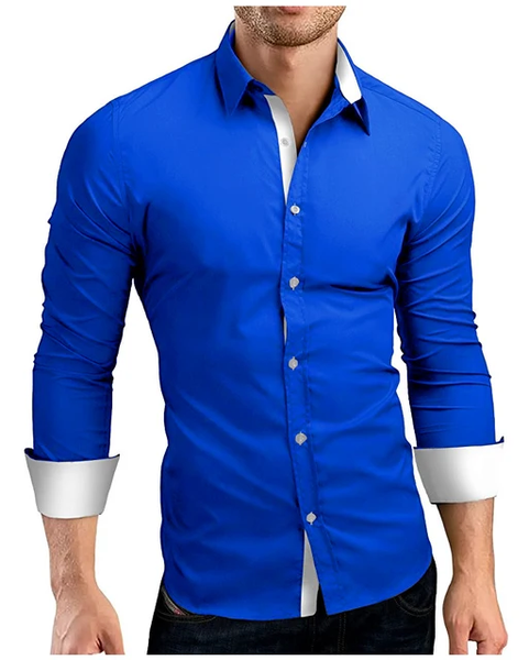 Camisa formal para caballero / Azul Claro TC8