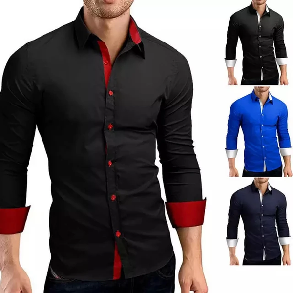 Camisa formal para caballero / Negro TC8