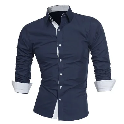 Camisa formal para caballero / Azul Marino TC8