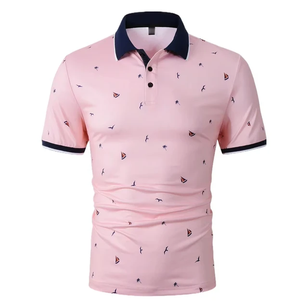 Camisa tipo polo para caballero / Rosa TC9