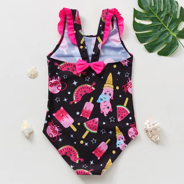 Traje de baño para niña /  Helados  B122