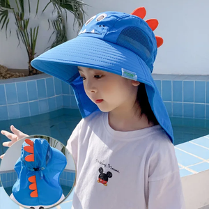 Sombrero con protección solar para niños / Azul B143