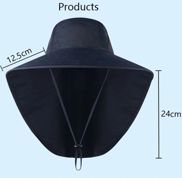 Sombrero Impermeable con protección UV Unisex / Azul Marino B145