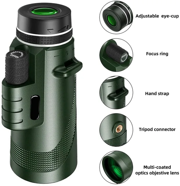 Telescopio Monocular con Tripode/   B147