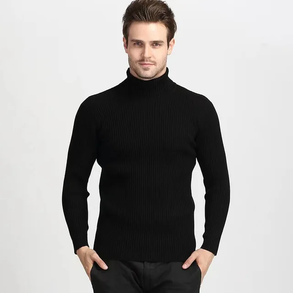 Sueter Cuello de Tortuga para caballero/ Negro  B154