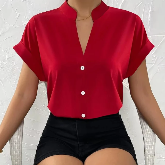 Camisa Casual para Dama  / Rojo  KA01