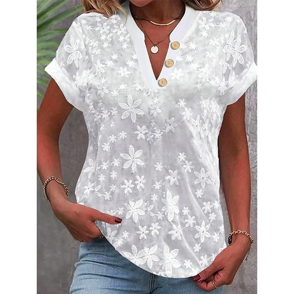 Camisa Casual para Dama  / Blanco  KA02