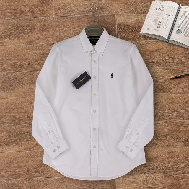 Camisa formal tipo polo para Caballero/ Blanco AM05