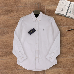 Camisa formal tipo polo para Caballero/ Blanco AM05