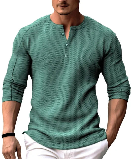 Camisa casual para caballero / Verde K123