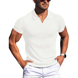 Camisa casual tipo polo/ IM20 - Blanco