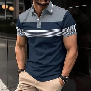 Camisa casual tipo polo/Gris- S038