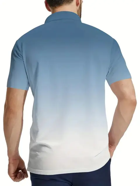 Camisa casual tipo polo/Difuminado S041