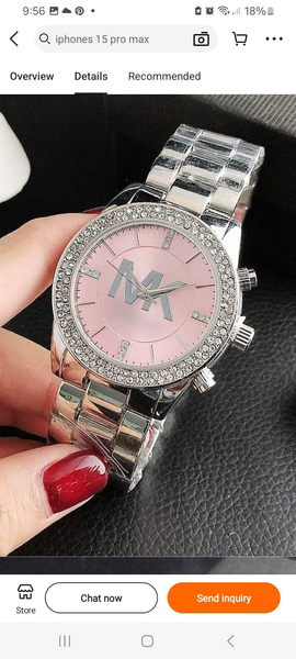 Reloj MK para dama / Plateado - Rosa DM04