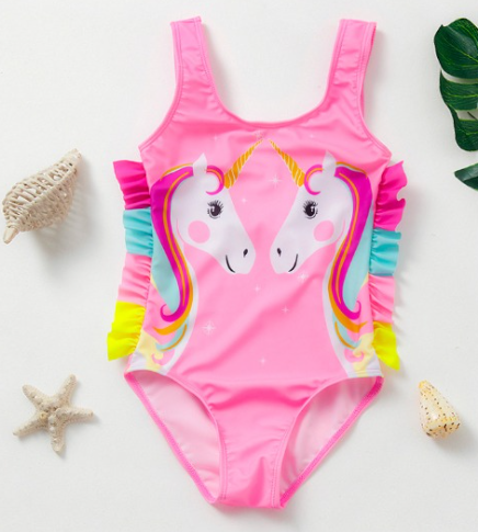 Traje de baño para niña /  Unicornio B116