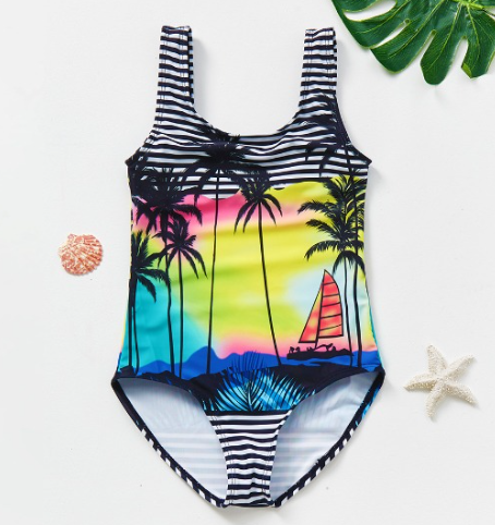 Traje de baño para niña /  Playa  B124