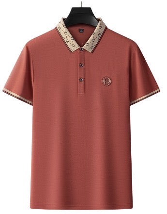 Camiseta Casual Tipo Polo C004 - Marrón