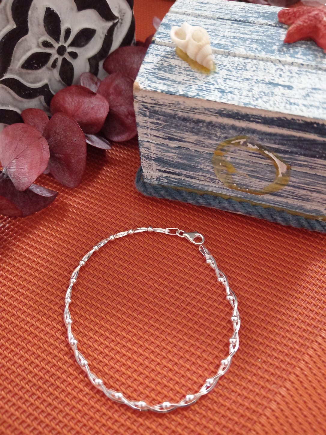 Pulsera Plata Mujer 20cm