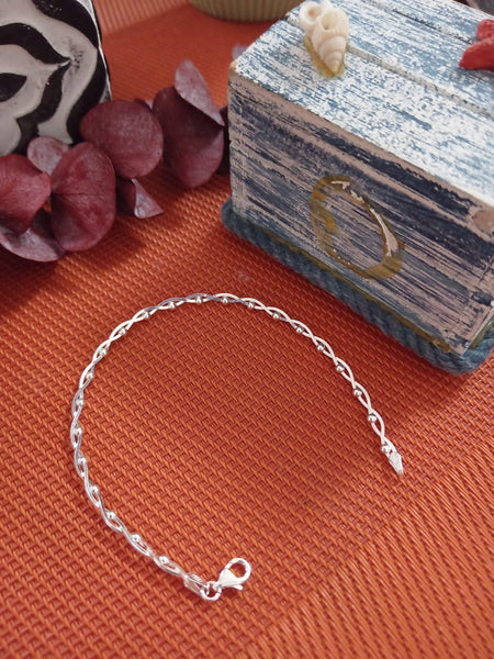 Pulsera Plata Mujer 20cm