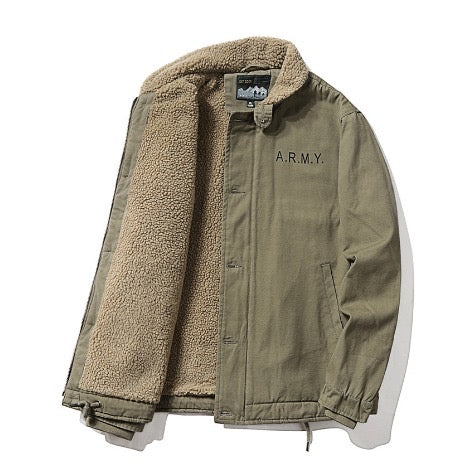 Abrigo Casual Hombre - A002 Verde ARMY