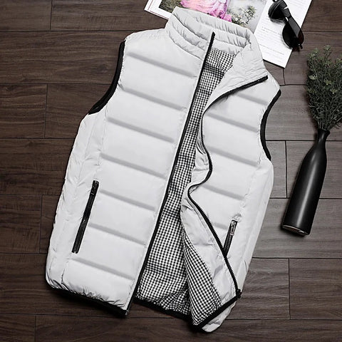 Chaleco Impermeable para caballero/ Blanco B148