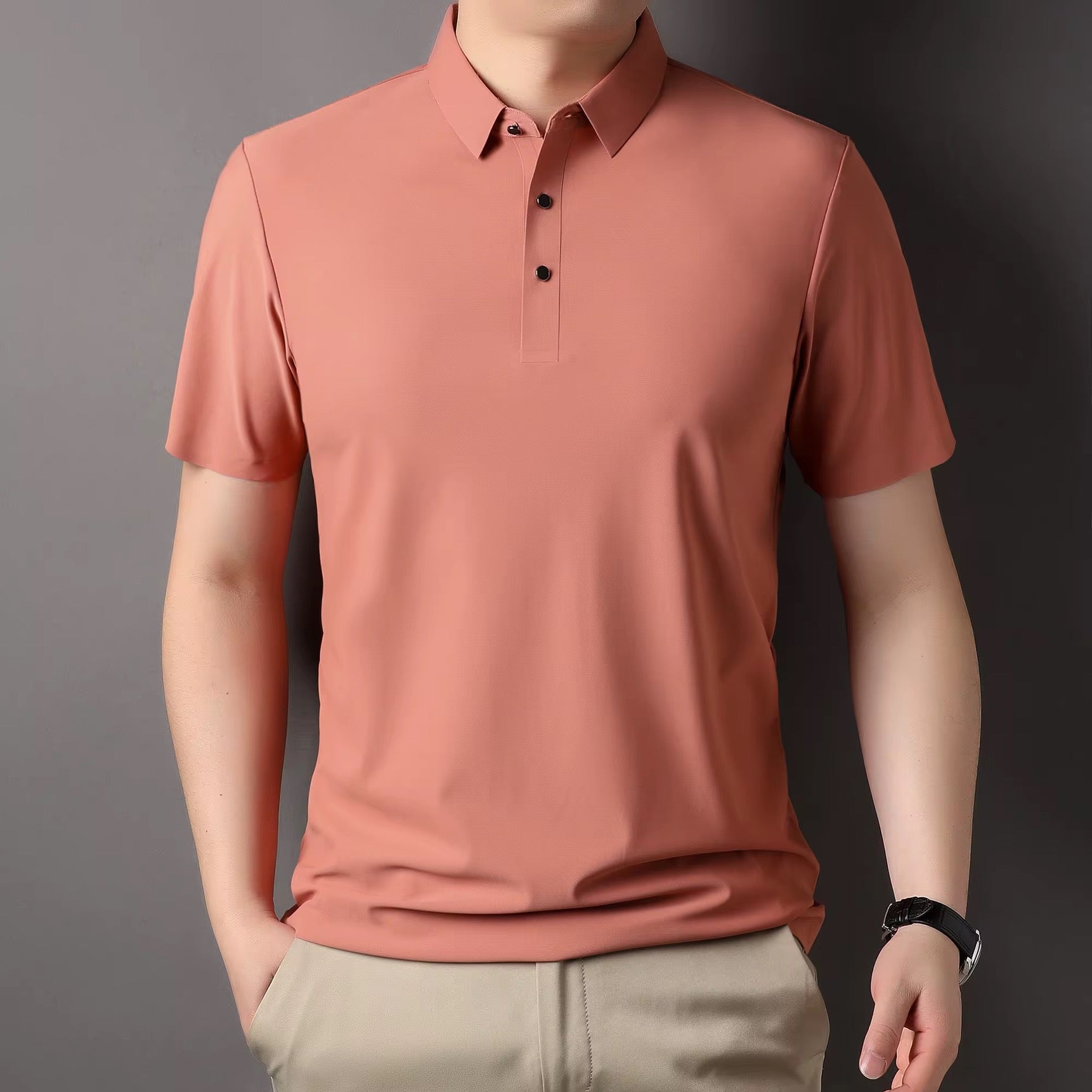 Camisa casual para caballero/ Rosa B173