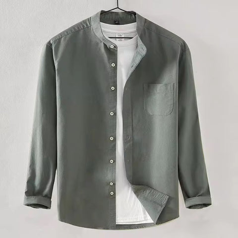 Camisa Formal manga larga para caballero/ Gris B174