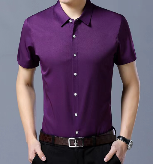 Camisa formal para caballero/Morado BL37