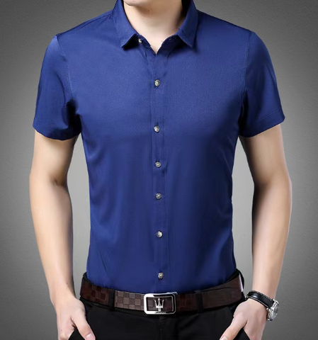 Camisa formal para caballero/Azul BL37