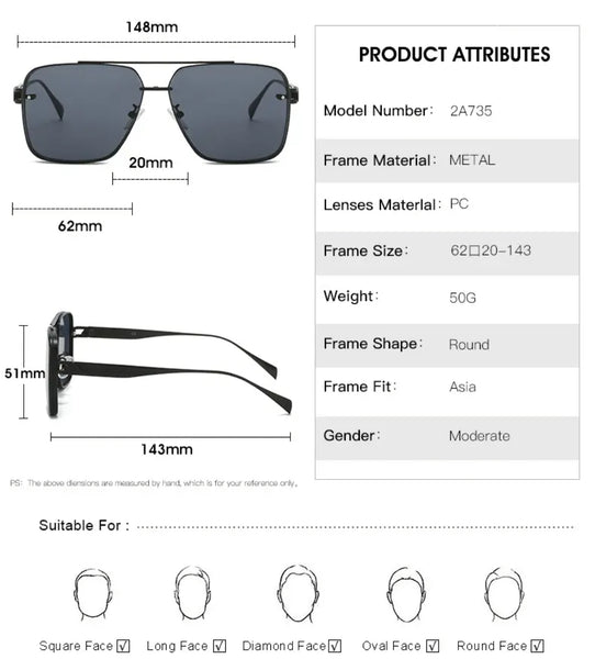 Lentes de Sol 2024 / Negro C135