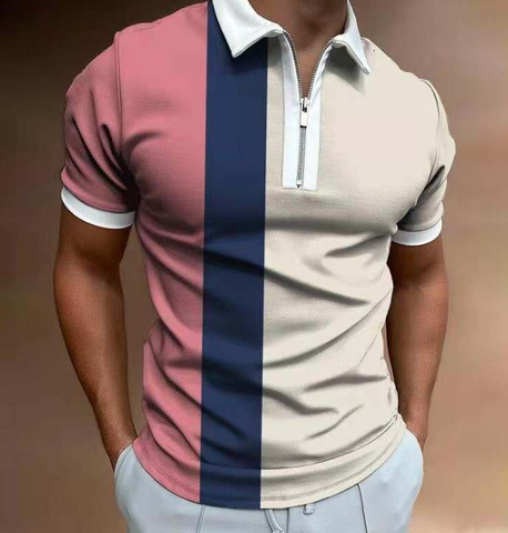 Camisa Zipper Tipo Polo - 008