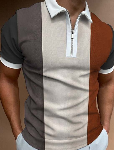 Camisa Zipper Tipo Polo - 010