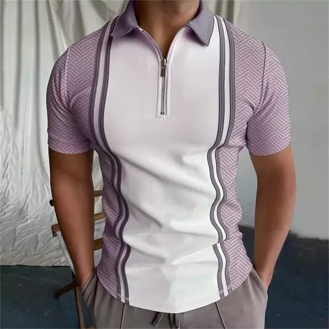 Camisa Zipper Tipo Polo - 021