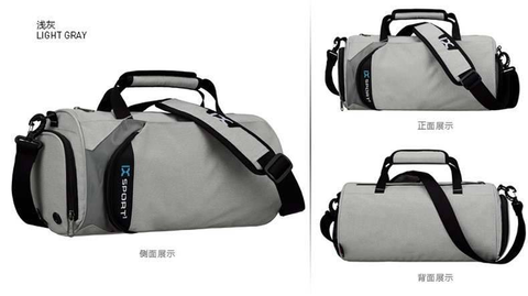 Compact Sports Bag Gray