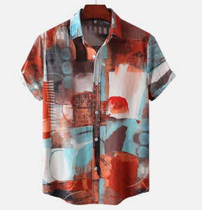 Camisa Casual Estampada Oversize