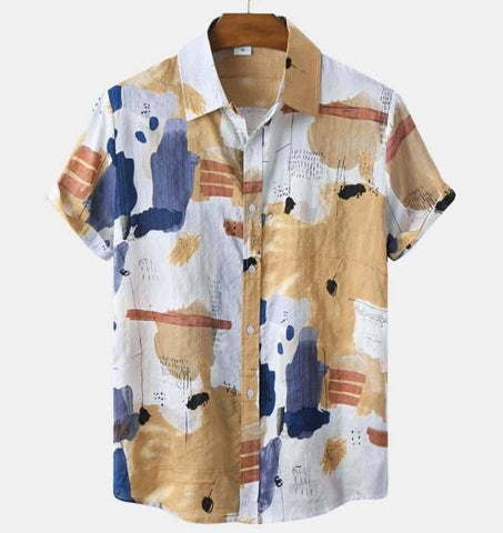 Oversize Printed Casual Shirt