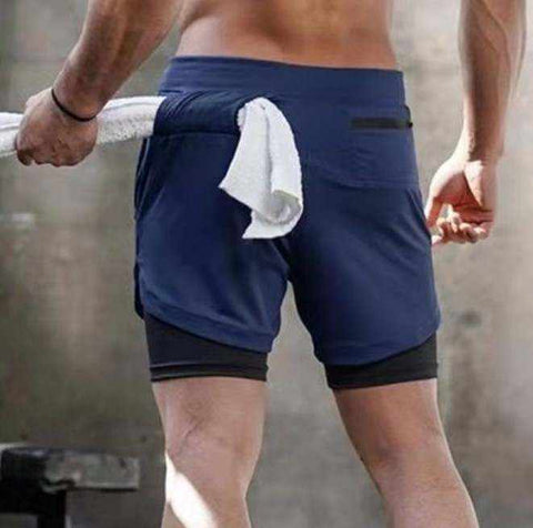 Sports Short with Blue Beiker
