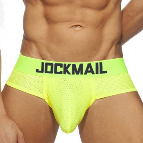 Neon Jockmail Brief - Yellow
